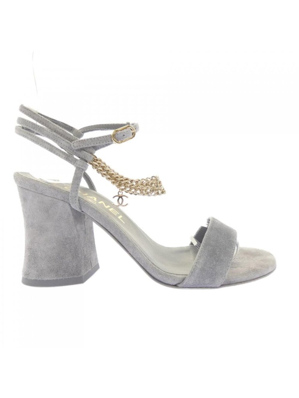 Chanel Sandals Gray